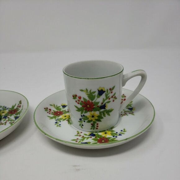 Shafford Persian Garden Japan Two Tea Cups & Saucers Vintage 1970s New Old Stock - Picture 4 of 12